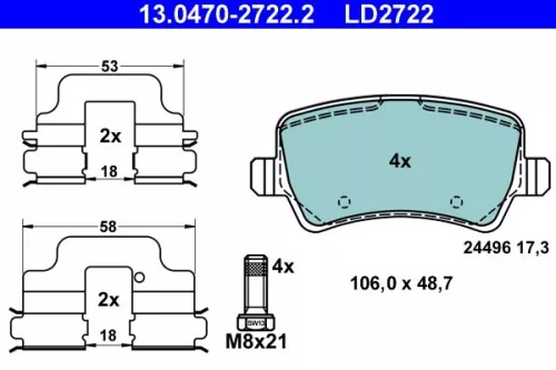 Brake Pad Set, disc brake