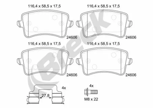 Brake Pad Set, disc brake
