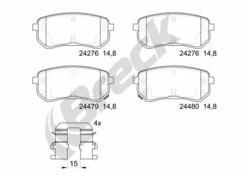 Brake Pad Set, disc brake