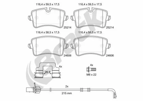 Brake Pad Set, disc brake