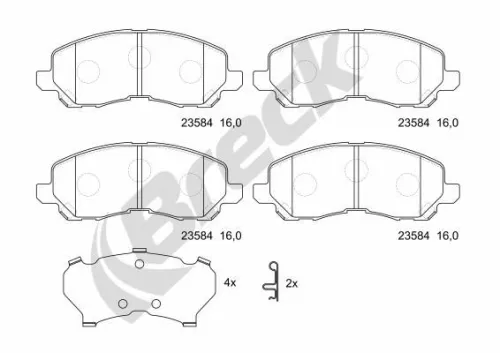 Brake Pad Set, disc brake