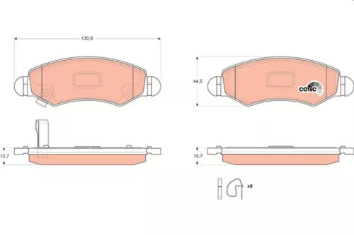 Brake Pad Set, disc brake