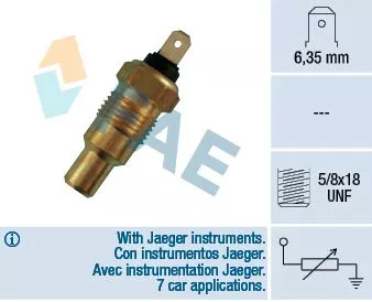 Sensor, coolant temperature