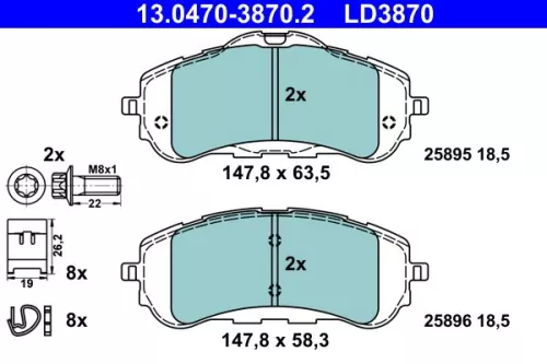 Brake Pad Set, disc brake
