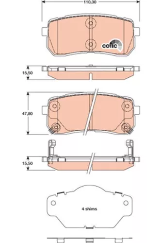 Brake Pad Set, disc brake