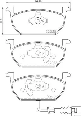 Brake Pad Set, disc brake