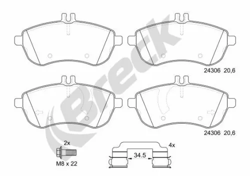 Brake Pad Set, disc brake