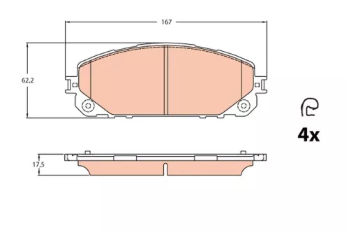 Brake Pad Set, disc brake