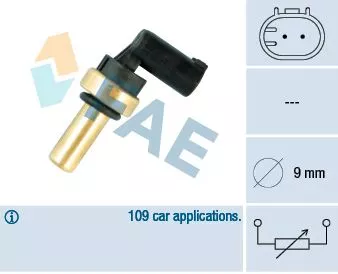 Sensor, coolant temperature