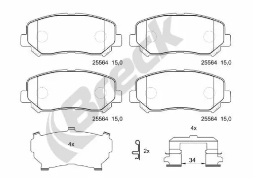 Brake Pad Set, disc brake