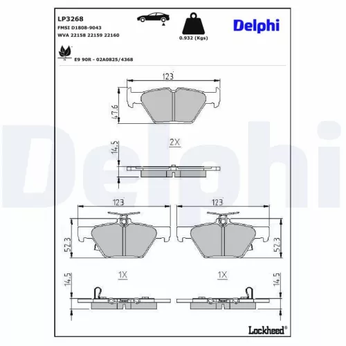 Brake Pad Set, disc brake