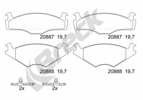 Brake Pad Set, disc brake