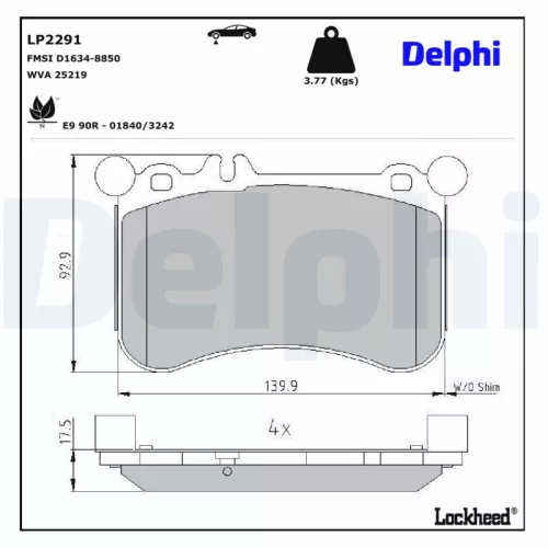 Brake Pad Set, disc brake