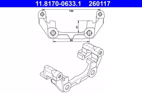 Bracket, brake caliper