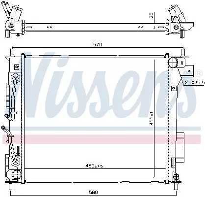 Radiator, engine cooling