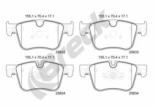 Brake Pad Set, disc brake