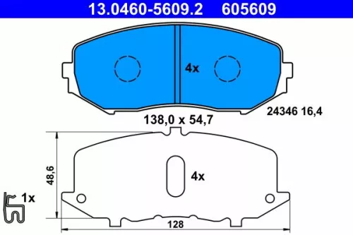 Brake Pad Set, disc brake