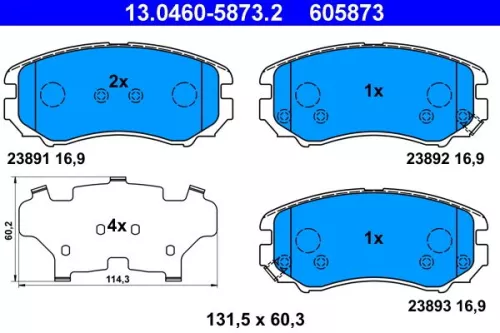 Brake Pad Set, disc brake