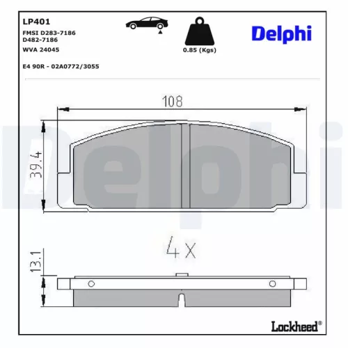 Brake Pad Set, disc brake