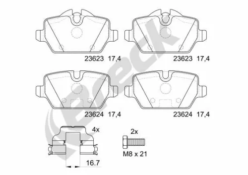 Brake Pad Set, disc brake