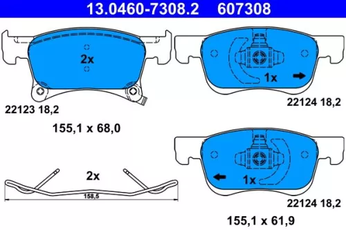Brake Pad Set, disc brake