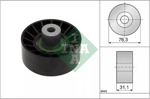 Deflection/Guide Pulley, V-ribbed belt