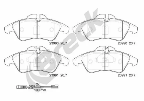 Brake Pad Set, disc brake