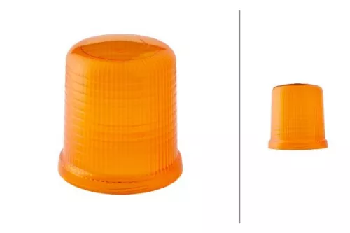 Lens, rotating beacon