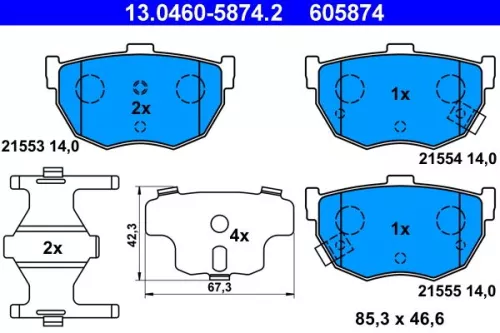 Brake Pad Set, disc brake