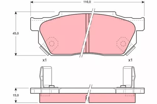 Brake Pad Set, disc brake