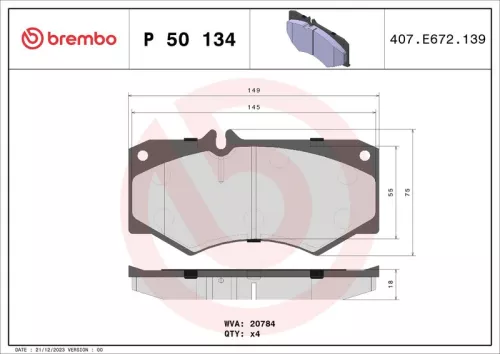 Brake Pad Set, disc brake