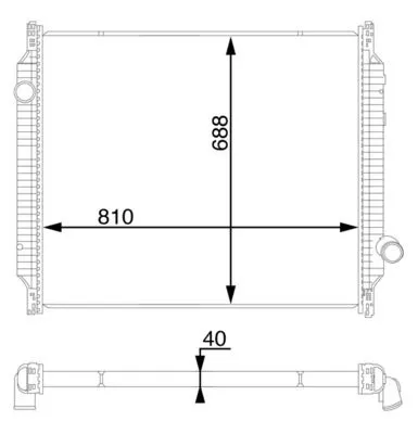 Radiator, engine cooling