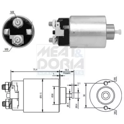 Solenoid Switch, starter