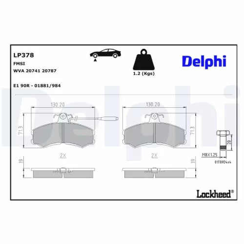 Brake Pad Set, disc brake