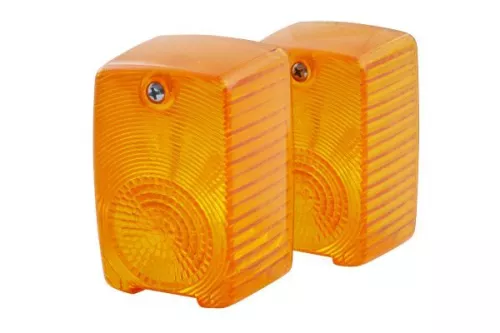 Lens, direction indicator