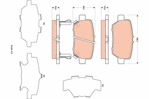 Brake Pad Set, disc brake