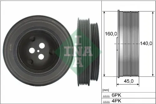 Belt Pulley, crankshaft