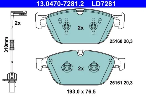 Brake Pad Set, disc brake