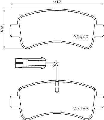 Brake Pad Set, disc brake