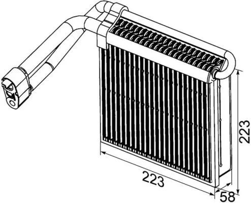 Evaporator, air conditioning