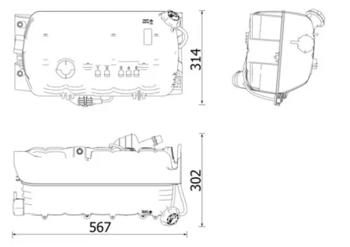 Expansion Tank, coolant