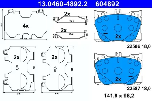 Brake Pad Set, disc brake