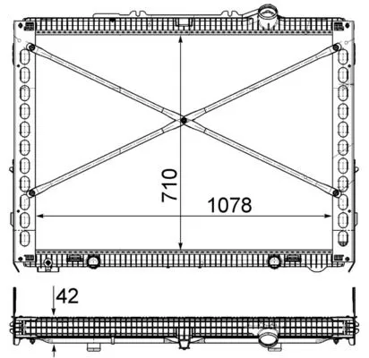 Radiator, engine cooling