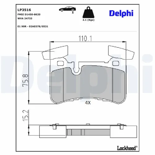 Brake Pad Set, disc brake