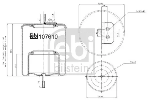 Bellow, air suspension