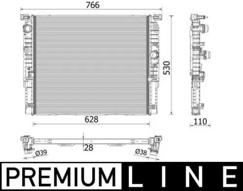 Radiator, engine cooling
