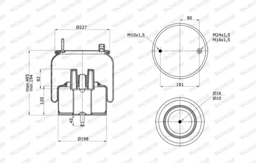 Bellow, air suspension