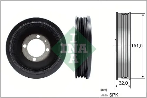 Belt Pulley, crankshaft