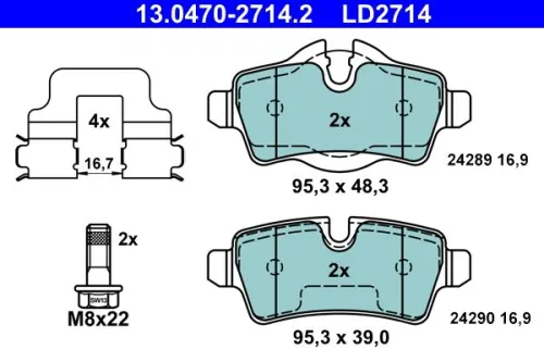 Brake Pad Set, disc brake