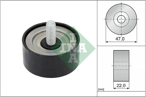 Deflection/Guide Pulley, V-ribbed belt